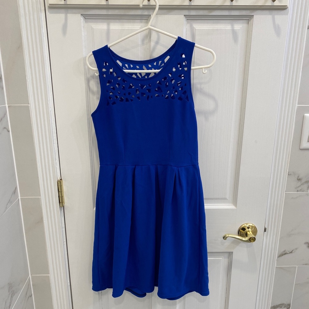 Navy Mini Sleeveless Dress Size Small